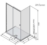 Matki Radiance Slider Corner - Integrated Tray